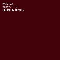 #43010A - Burnt Maroon Color Image